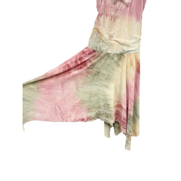 Dansco Watercolor Multicolor High Neck Lyrical Costume Sharkbite Hem Adult Large - Picture 3 of 12